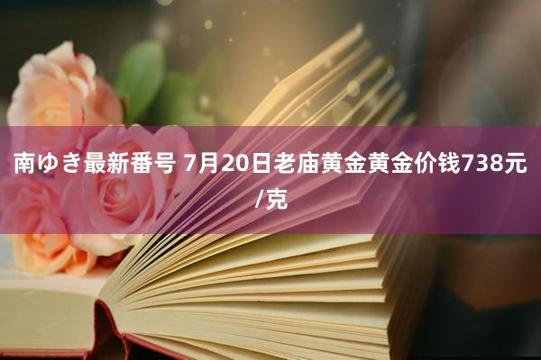 南ゆき最新番号 7月20日老庙黄金黄金价钱738元/克