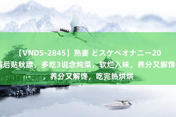 【VNDS-2845】熟妻 どスケベオナニー20連発！！ 寒露后贴秋膘，多吃3说念炖菜，软烂入味，养分又解馋，吃完热烘烘