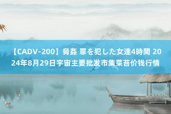 【CADV-200】脅姦 罪を犯した女達4時間 2024年8月29日宇宙主要批发市集菜苔价钱行情