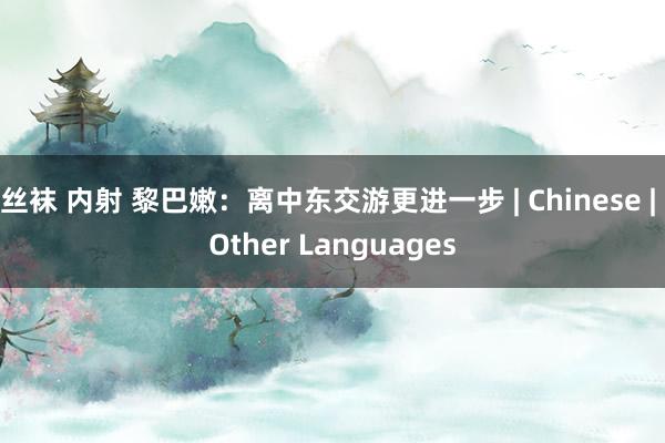 丝袜 内射 黎巴嫩：离中东交游更进一步 | Chinese | Other Languages